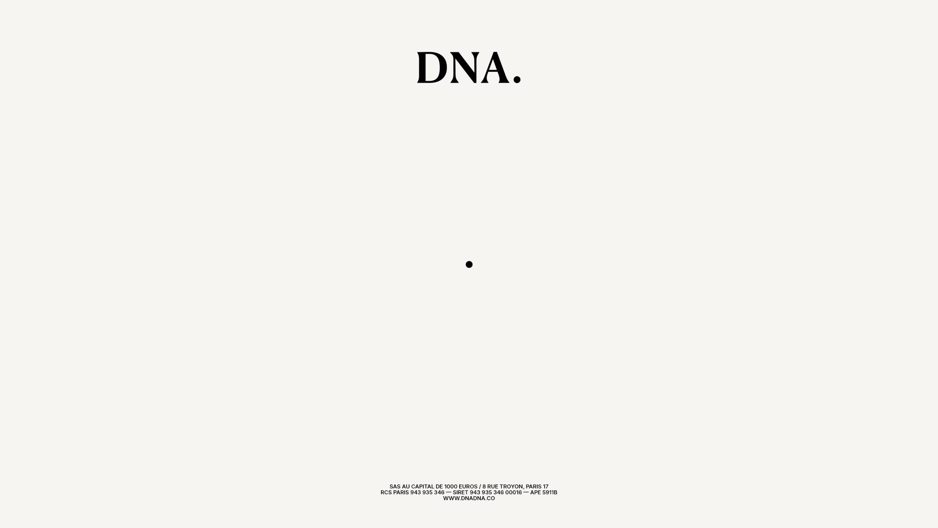 DNA. Homepage